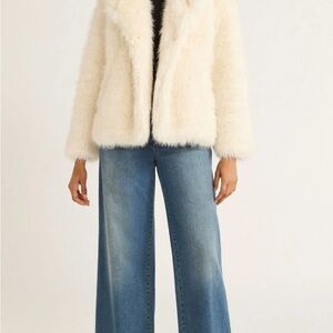 Scoop Women's Oversized Faux Fur Jacket, Size M